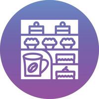 Cafe Showcase Vector Icon