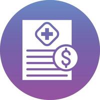 Medical Bill Vector Icon