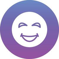Grinning Face with Sweat Vector Icon