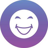 Grinning Squinting Face Vector Icon