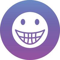 Grinning Face with Big Eyes Vector Icon