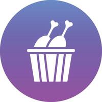 Chicken Bucket Vector Icon