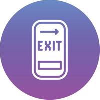 Exit Door Vector Icon