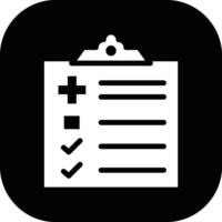 paciente Lista de Verificación vector icono