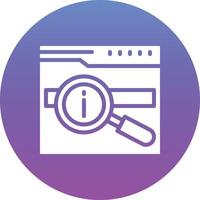 Website Search Vector Icon