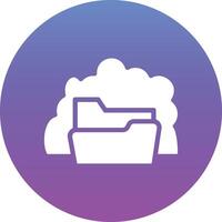 Cloud Folder Vector Icon