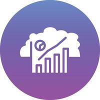 Cloud Stats Vector Icon