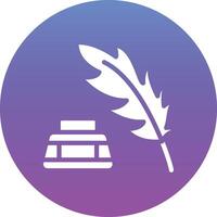 Feather Ink Vector Icon