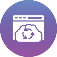 Cloud Sync Vector Icon