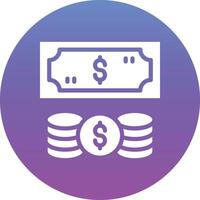 Cash and Coins Vector Icon