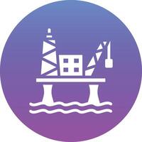 Oil Platform Vector Icon