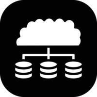 Cloud Database Vector Icon