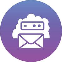 Cloud Email Vector Icon