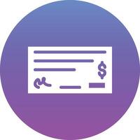 Cheque Payment Vector Icon