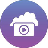 Cloud Videos Vector Icon Vector Icon