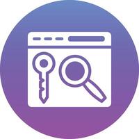 Keywords Search Vector Icon