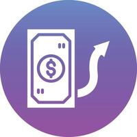 icono de vector de transferencia de dinero