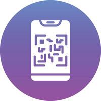 icono de vector de escaneo de código qr