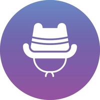 icono de vector de sombrero de vaquero