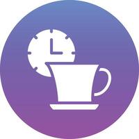 icono de vector de tiempo de té