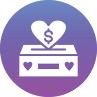 Charity Box Vector Icon