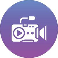 icono de vector de grabación de video