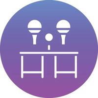 icono de vector de tenis de mesa