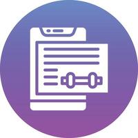 Workout Progress Vector Icon
