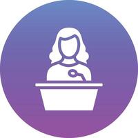 Woman Speech Vector Icon