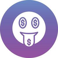 Money Mouth Face Vector Icon