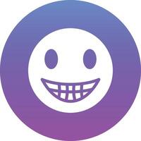 Beaming Face with Smiling Eyes Vector Icon