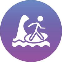 Surfing Vector Icon