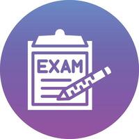 icono de vector de examen