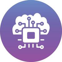 Cloud Based Architecture Vector Icon