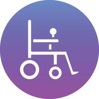 Automatic Wheelchair Vector Icon