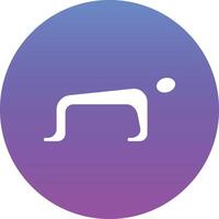 Upward Table Pose Vector Icon