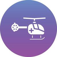 icono de vector de helicóptero