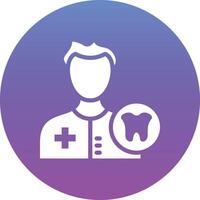 Male Dentist Vector Icon