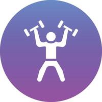 Weightlifter Vector Icon