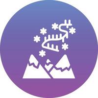 Aurora Borealis Vector Icon