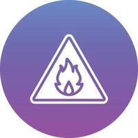 Flammable Vector Icon