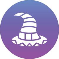 icono de vector de sombrero de bruja