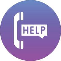 Help Line Vector Icon