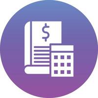 icono de vector de libro de contabilidad