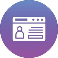 Web Portfolio Vector Icon
