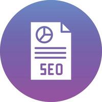 SEO Report Vector Icon