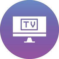 icono de vector de pantalla de tv