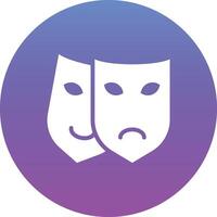 Theatre Mask Vector Icon