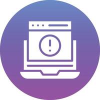 Website Error Vector Icon