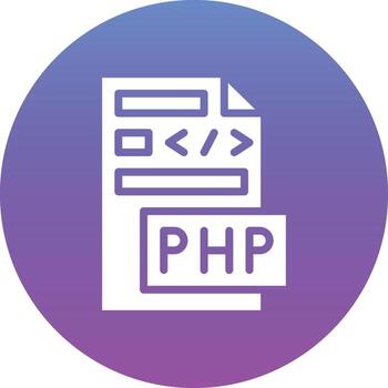 icono de vector de archivo php
